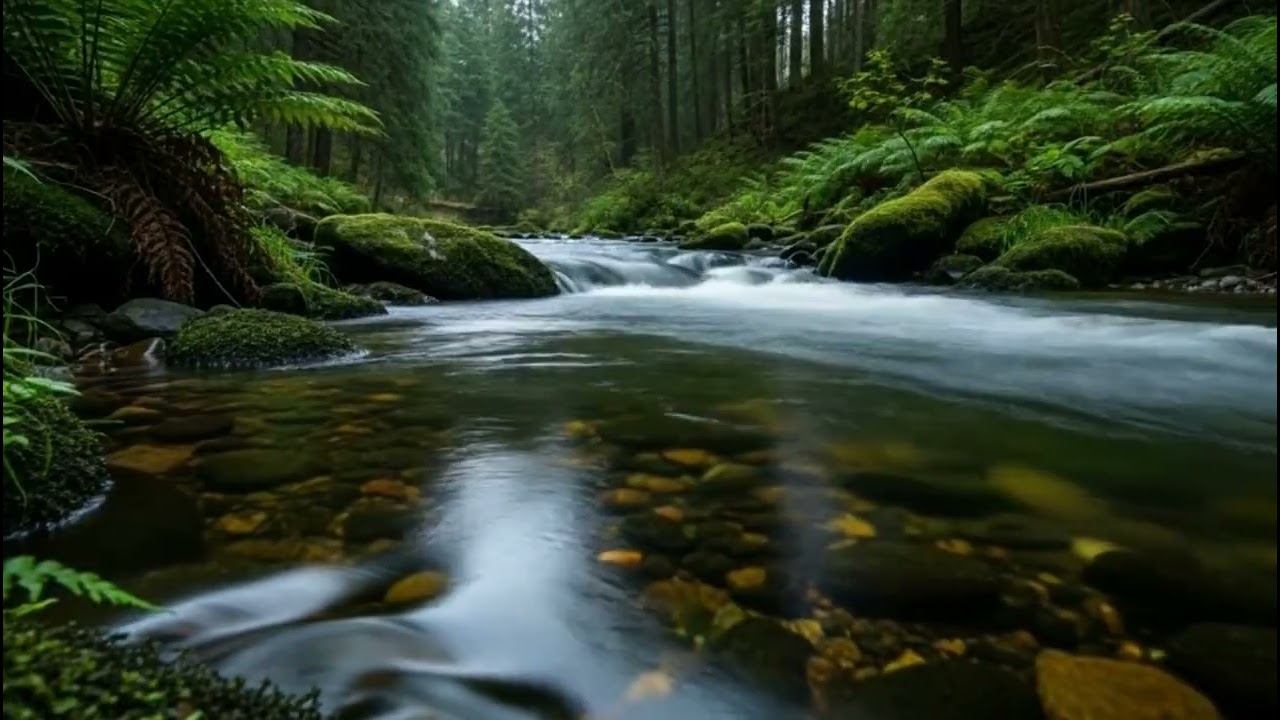 Calm Tropical Forest River Sounds & Birdsong | Relaxing Nature Ambience for Sleep & Focus