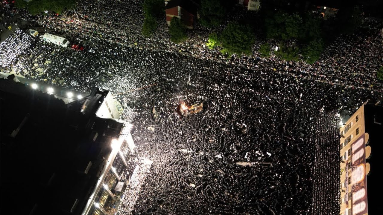 Drone: Satmar Kiryas Joel Hadlukah - Lag Baomer 2024 | סאטמאר קרית יואל הדלקה  - ל