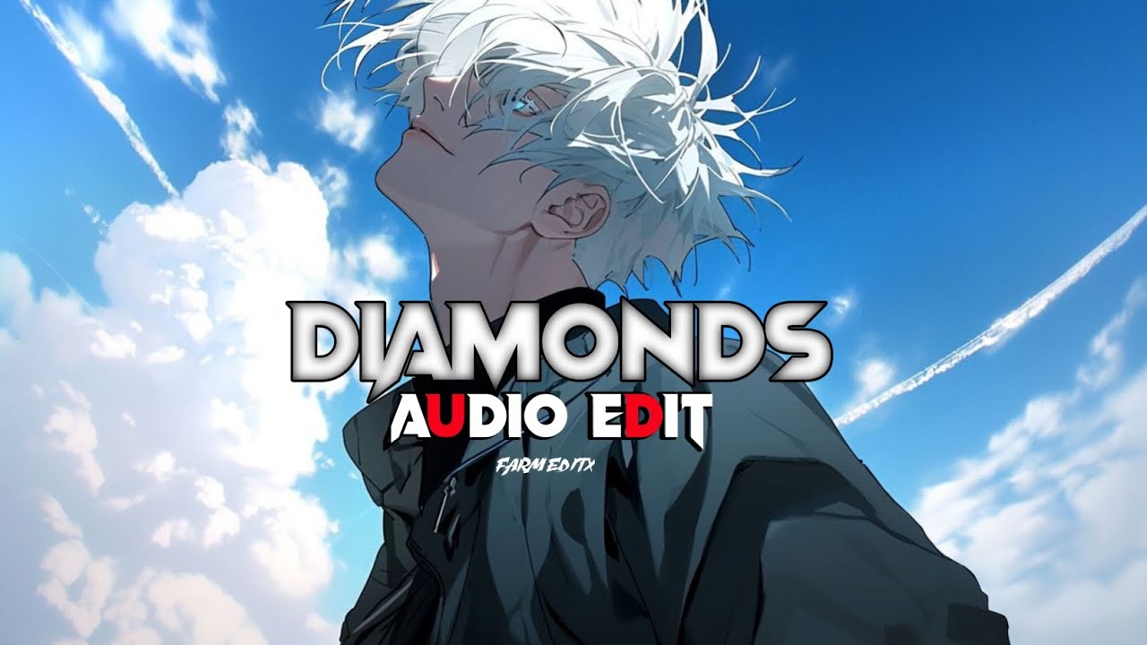 Diamonds (slowed + reverb)- rihanna [audio edit] #audioedit #beats #fypシ