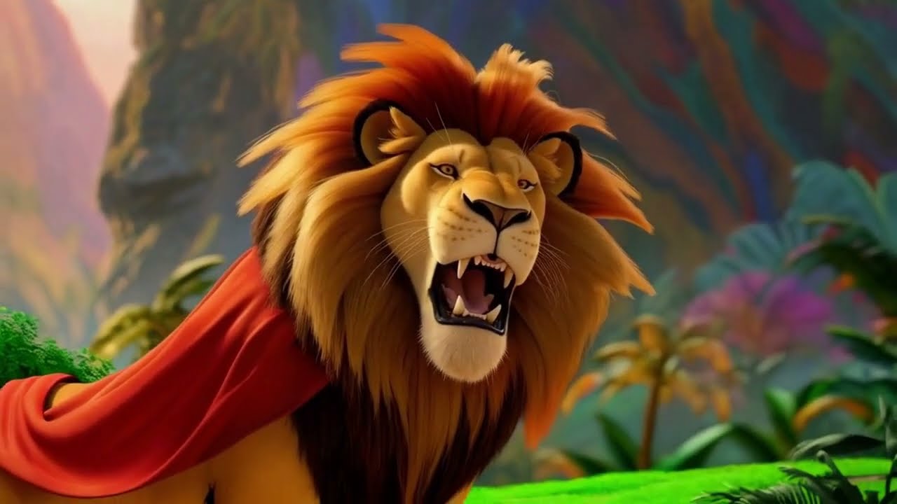 🐘🦁 Le Roi Lion et le Roi &Eacute;l&eacute;phant | Chanson anim&eacute;e pour enfants | Deux Rois, Une Jungle 👑🔥