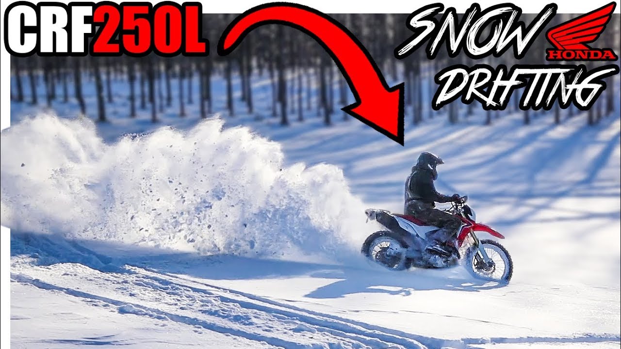 INSANE SNOW BIKE RIDING On A CRF250L Dual Sport!