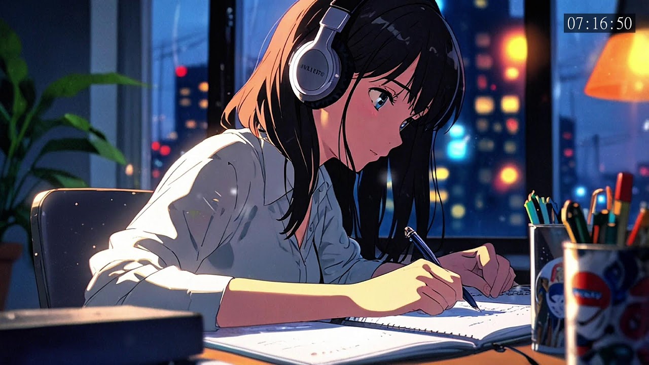Soft Ghibli Chill Piano 🎹 Relaxing Study Ambience