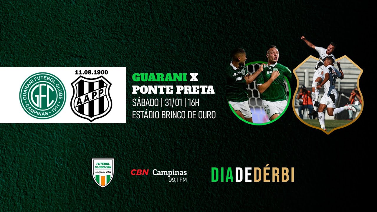 Guarani x Ponte Preta | Dérbi 213 - Paulistão 2026 | 31/01/2026