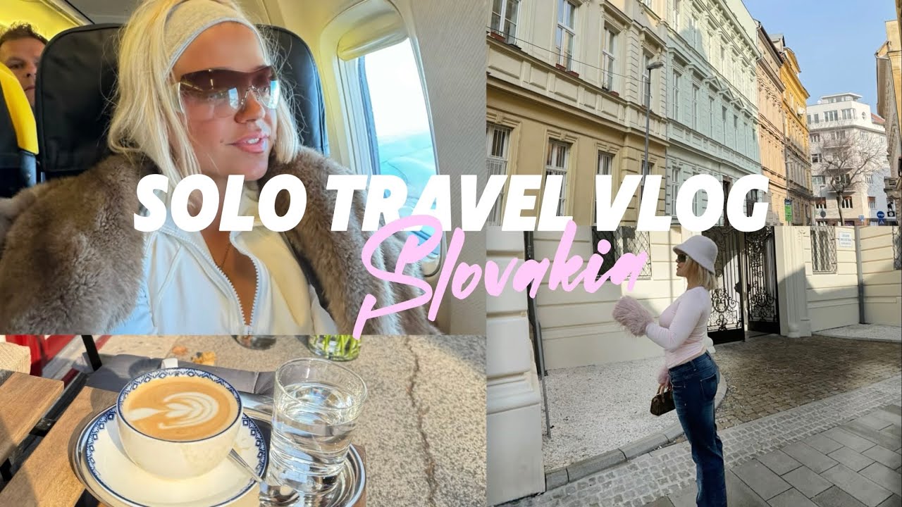 5 DAYS TRAVEL ALONE Slovakia; cost, thrifting, makeup, outfits, shopping, mukbangs & packing