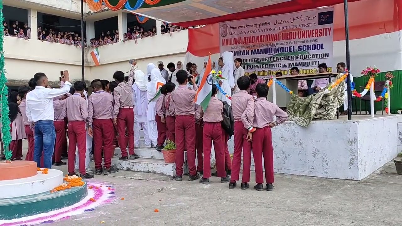 MANUU Tarana_ Kamran MANUU Model School_Darbhanga_ Independence Day 2022 @AfrozAlam86