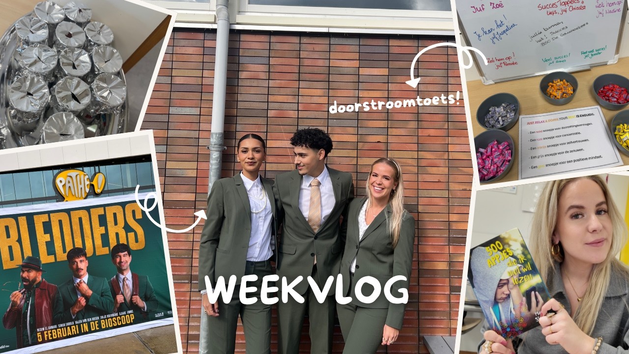 Ik speel in een film🍿& Doorstroomtoets in groep 8! 👩🏼‍🏫