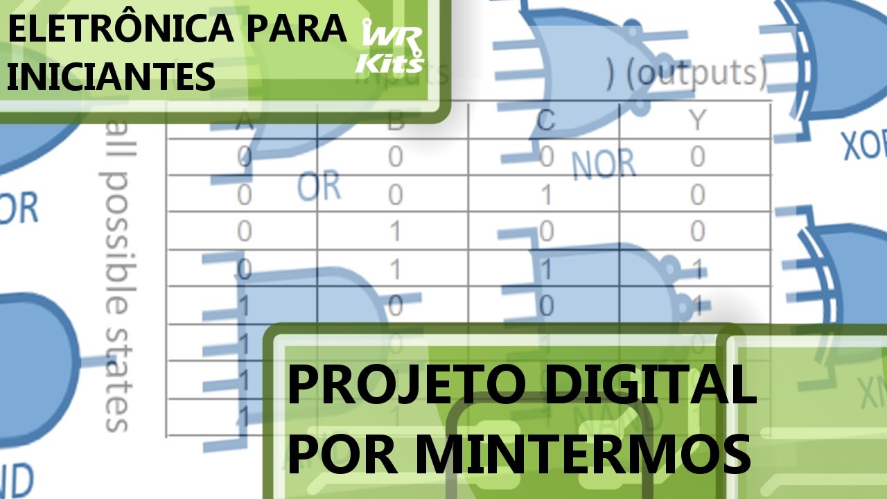 PROJETO DE CIRCUITOS DIGITAIS POR MINTERMOS | Eletrônica para Iniciantes #032