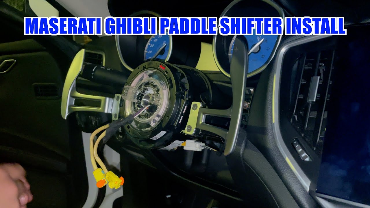 Maserati Ghibli Paddle Shifter Install