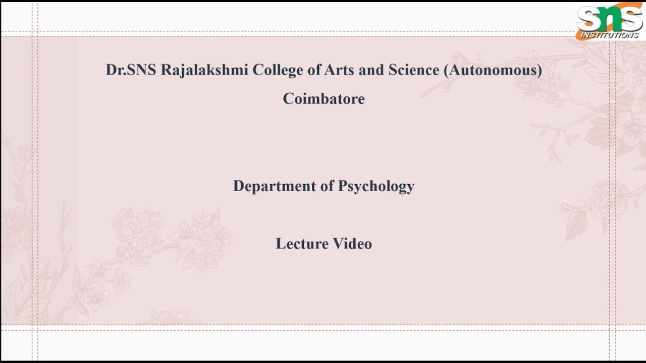 SLEEP | ABNORMAL PSYCHOLOGY | SNS INSTITUTIONS