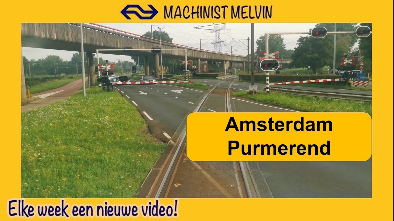 4k Amsterdam via Zaandam naar Purmerend met een NS sprinter SNG! #ns