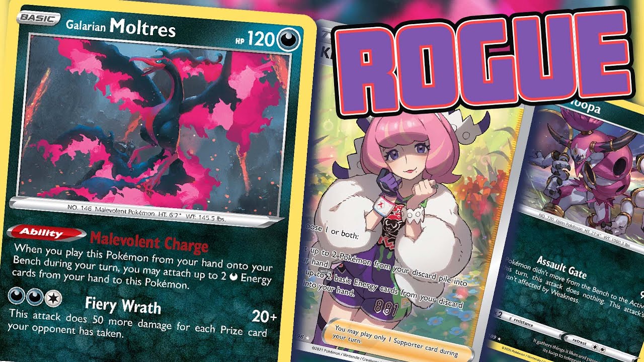 ROGUE deck EASILY BEATS Mew VMAX! HOOPA and GALARIAN MOLTRES deck! [Pokemon TCG Online]