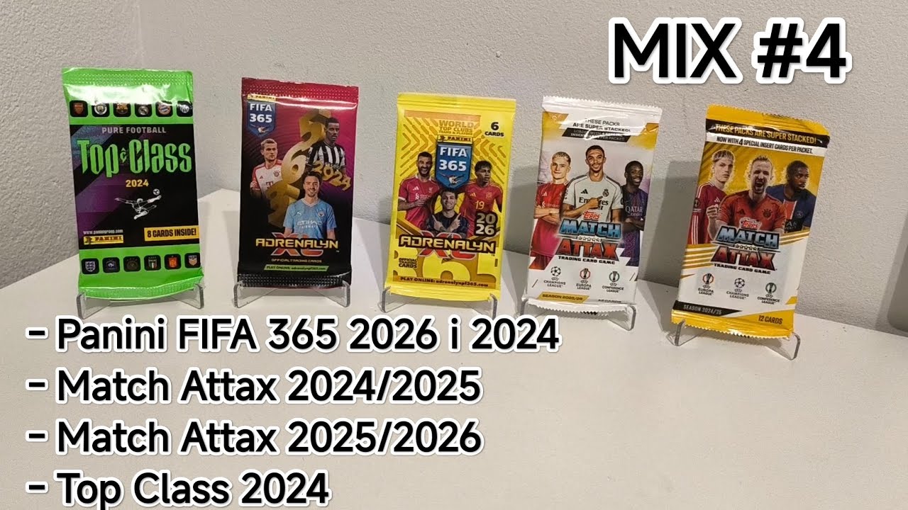 Panini FIFA 365 2026 i 2024, match attax 2026 i 2024 oraz Top Class 2024 , MIX #4 
