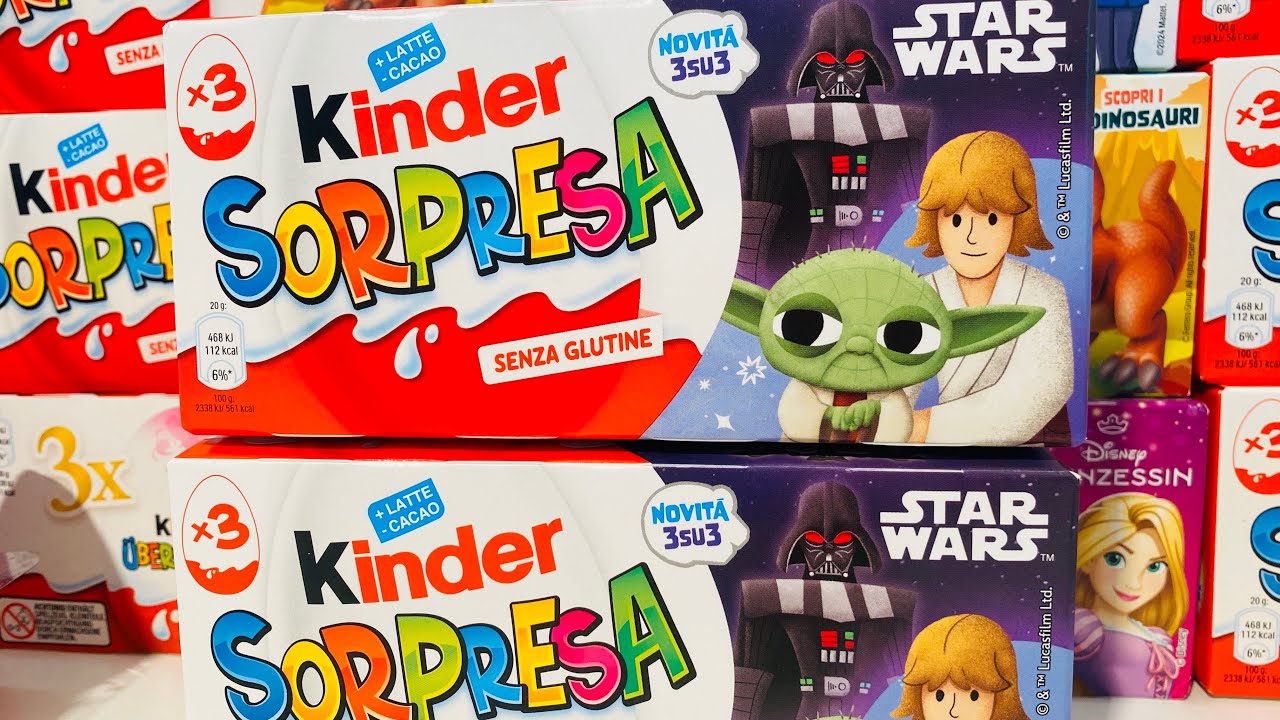 Star Wars Giant VS Star Wars Kinder Surprise ASMR Unboxing 