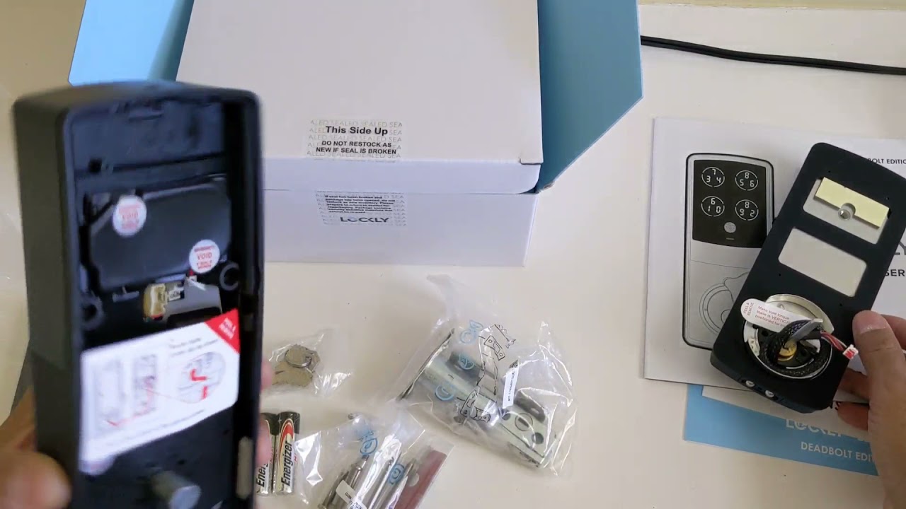 Lockly PGD728FMB, Fingerprint Biometric Smart Deadbolt Door Lock Open Box/ Installation