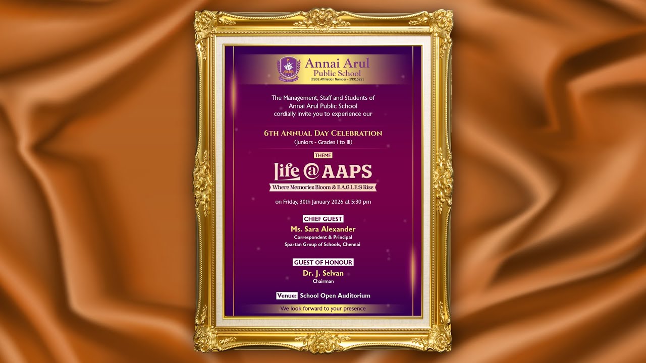 AAPS 6th Annual Day Celeration - Juniors - Grades I to III Life @ AAPS 30th January 2026