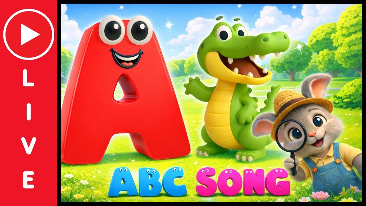 Detective Bunny LIVE 🕵️‍♂️🐰 | ABC Alphabet Song & Kids Learning Stream | Phonics Songs for Kids