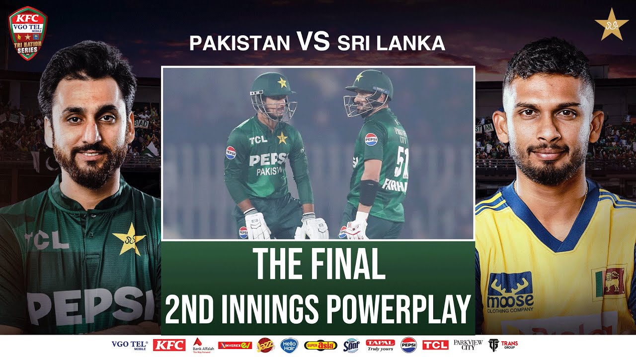 2nd Innings Powerplay | Pakistan vs Sri Lanka | The Final | Tri Nation Series | PCB | M2T1U