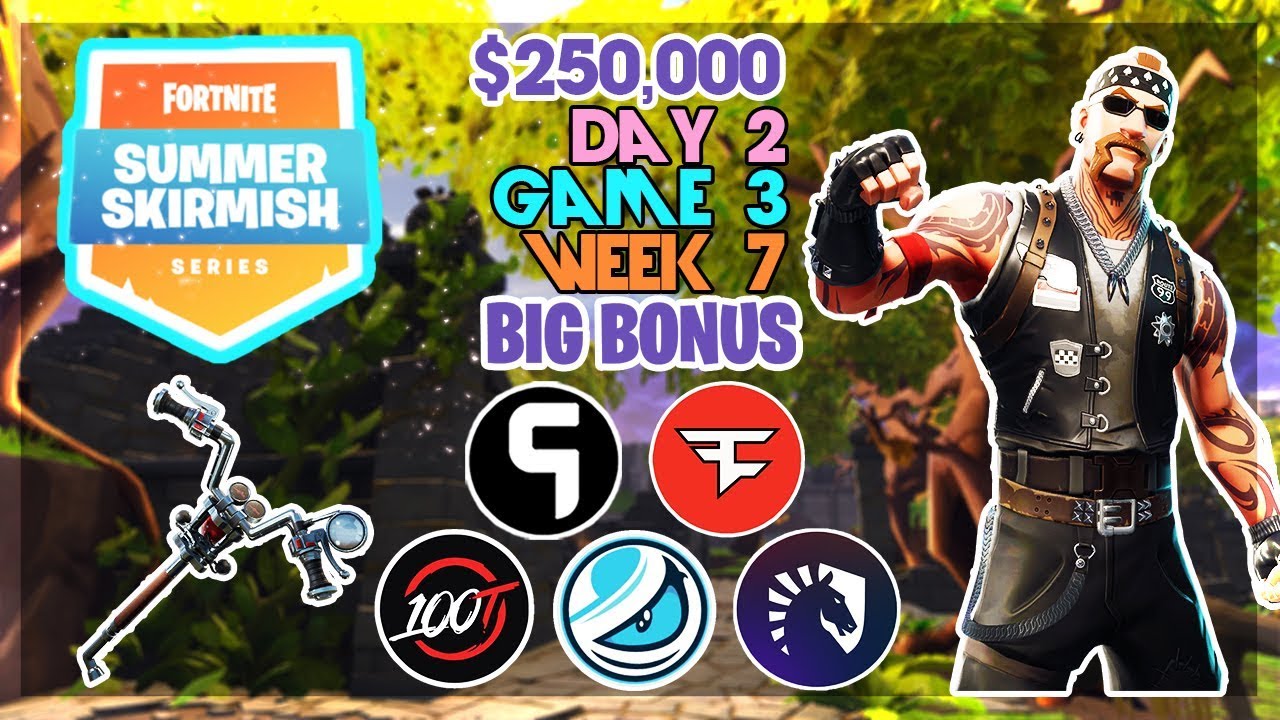$250,000 🥊Big Bonus Summer Skirmish🥊 Week 7 Day 2/Game 3 (Fortnite)