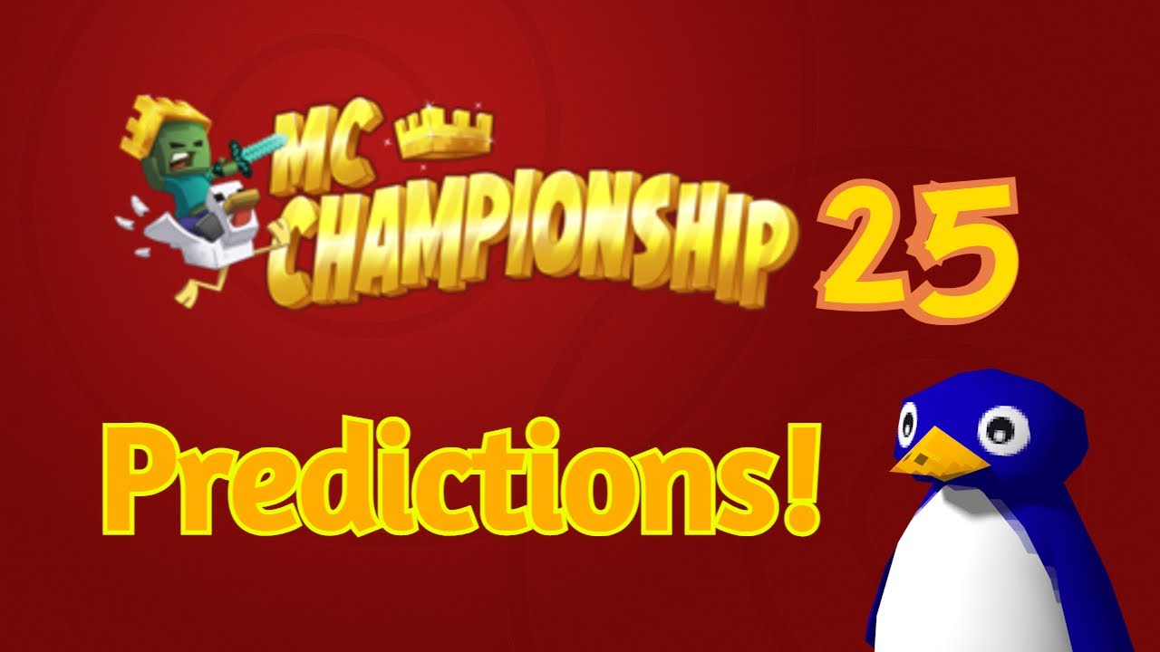 SpeZy's MCC 25 Predictions