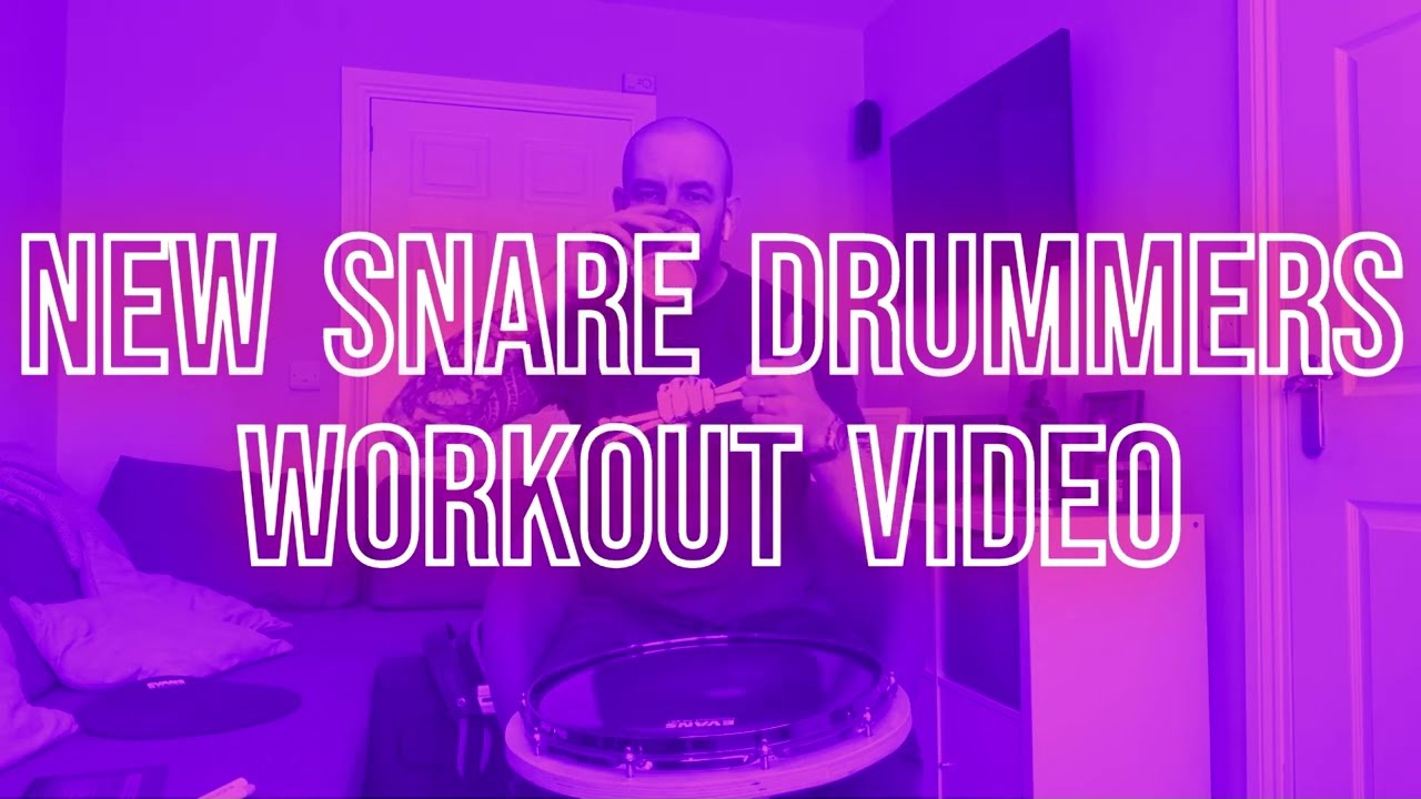 New Drummers Workout Video - Scottish Snare Drumming Exercises.  Beginner Exercises