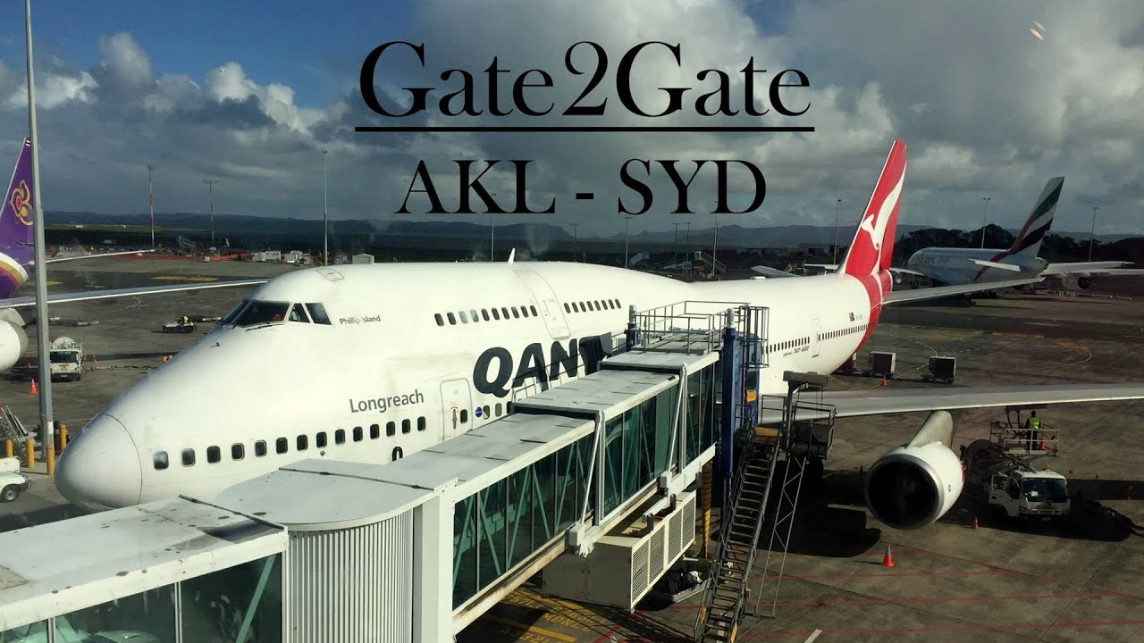 Gate2Gate - Auckland ✈ Sydney - Qantas Boeing 747 ♛