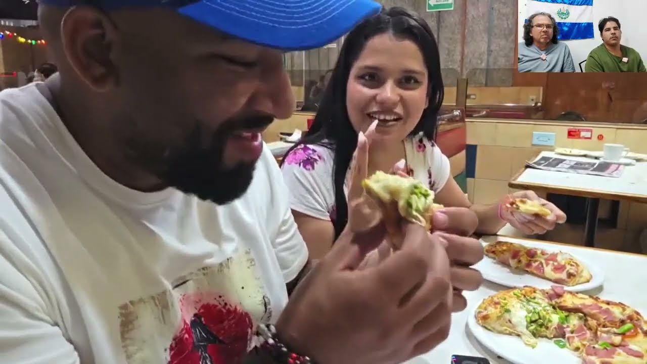 Cubanos probando la pizza de El Salvador @yelylacubanita ...