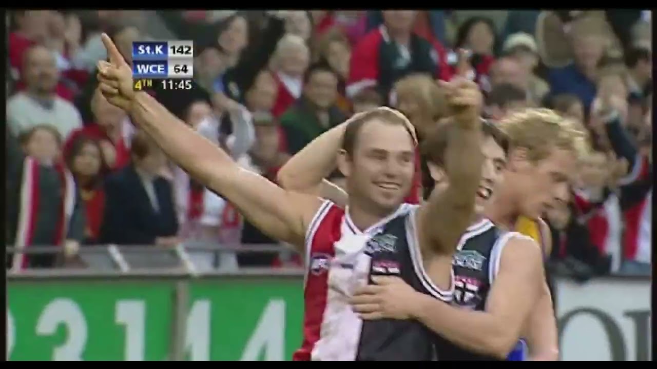 St Kilda Saints FC: 2004 AFL Premiership Highlights. Round 9, St Kilda v West Coast, Docklands.