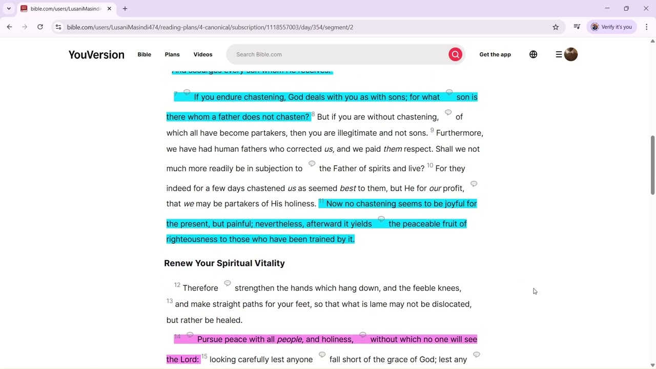 Bible Reading Lessons | Day 354 of 365 | Hebrews 11 - 13