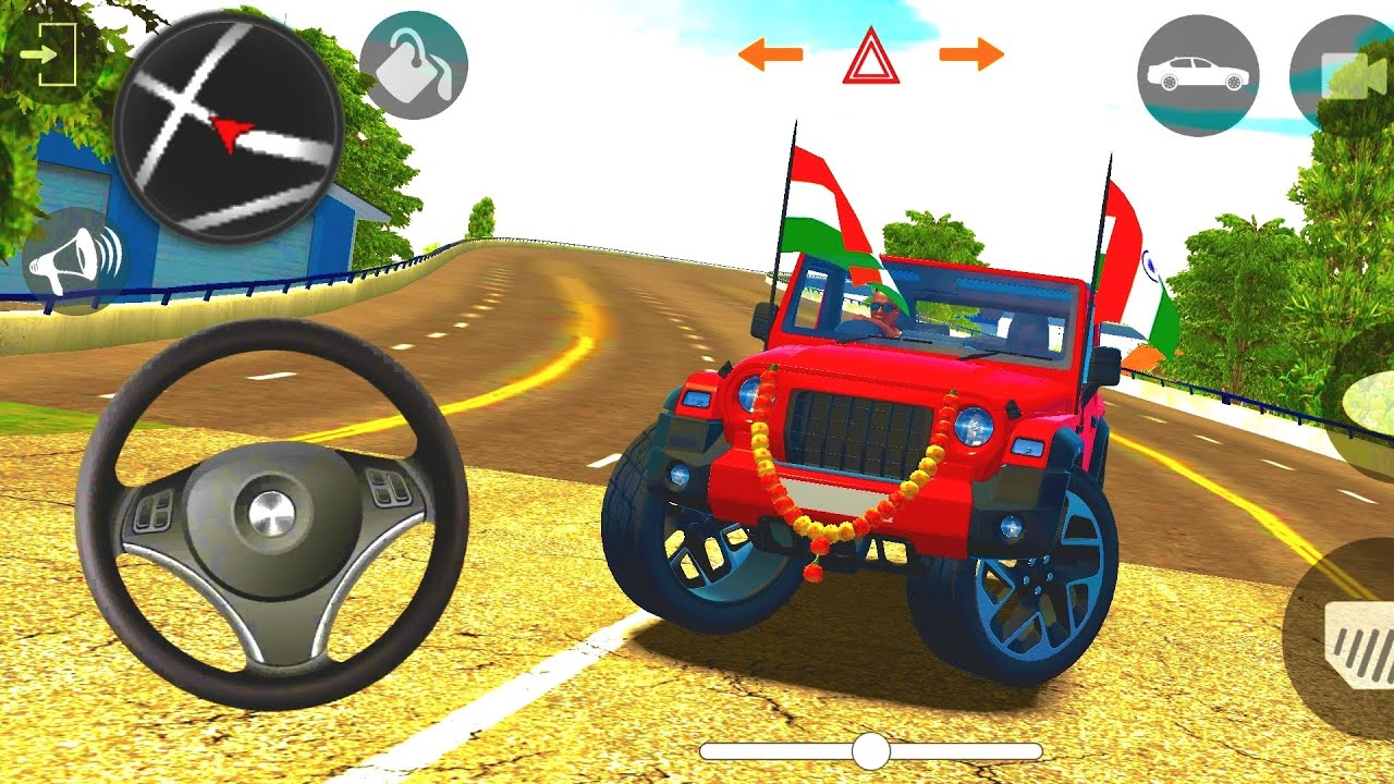 Modified Mahindra Thar 😱 Indian Game's (Gadi wala Games)#simulare #india Gaming 