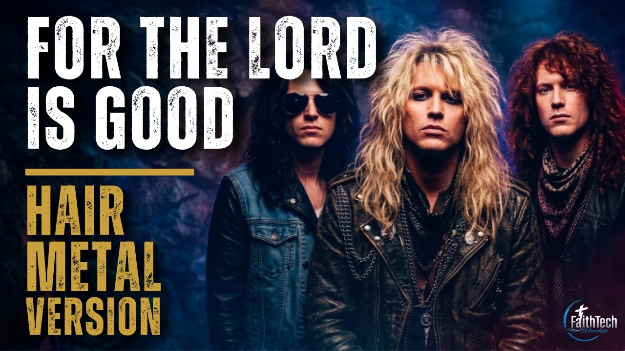 For The Lord Is Good - Ron Kenoly 🕊 (90's Hair Metal Version)