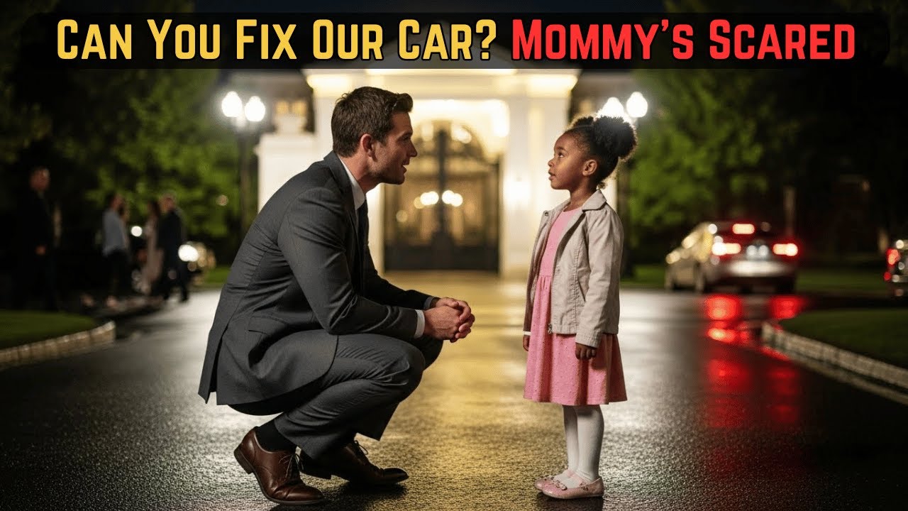 Little Girl Asked, “Can You Fix Our Car? Mommy’s Scared”—The Billionaire CEO Next Door Showed Up at