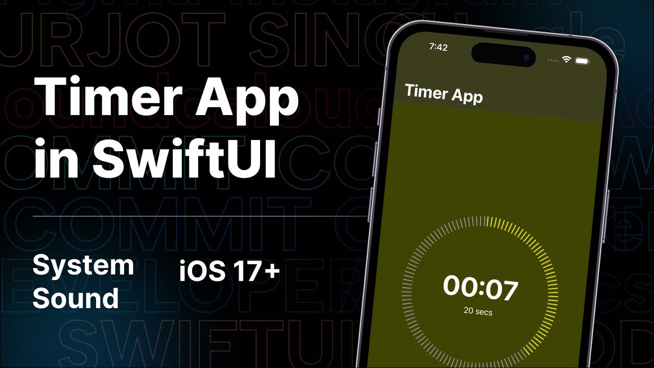 Let's Build Timer App using SwiftUI | iOS 17+