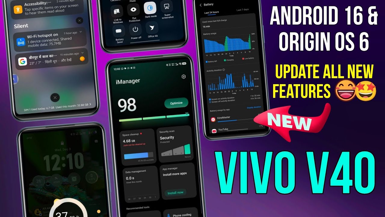 Vivo V40 Android 16 Update Features|Vivo V40 Origin Os 6 Update Features|Vivo V40 Origin Os 6 Update