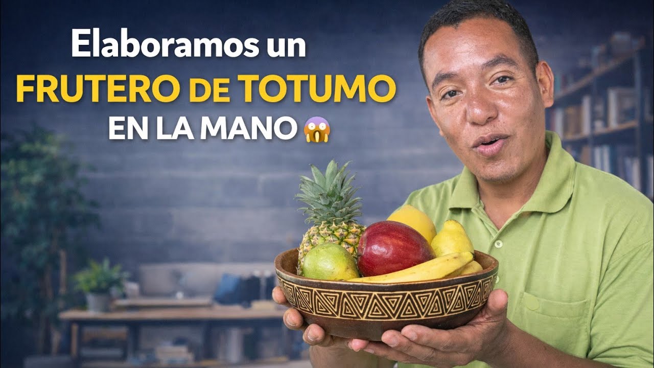 Te enseño a como elaborar un frutero con recursos naturales 😱
