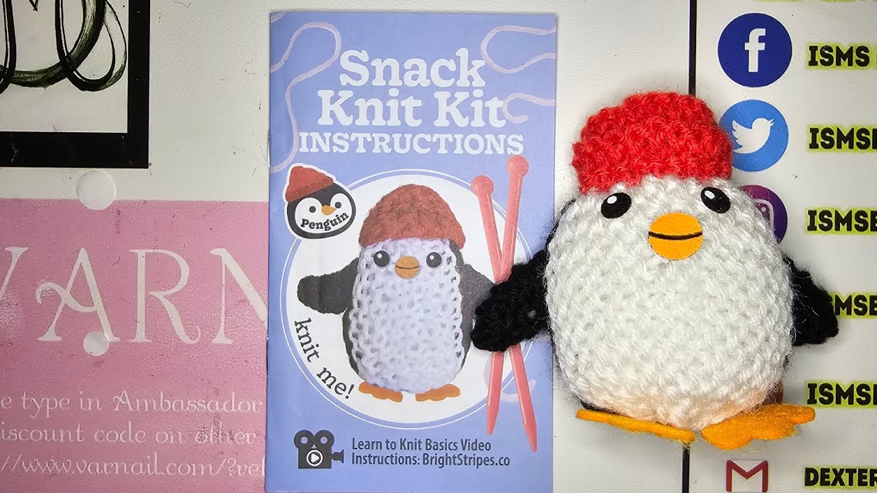 Five Below Snack Knit Kit Penguin How to knit For Beginners