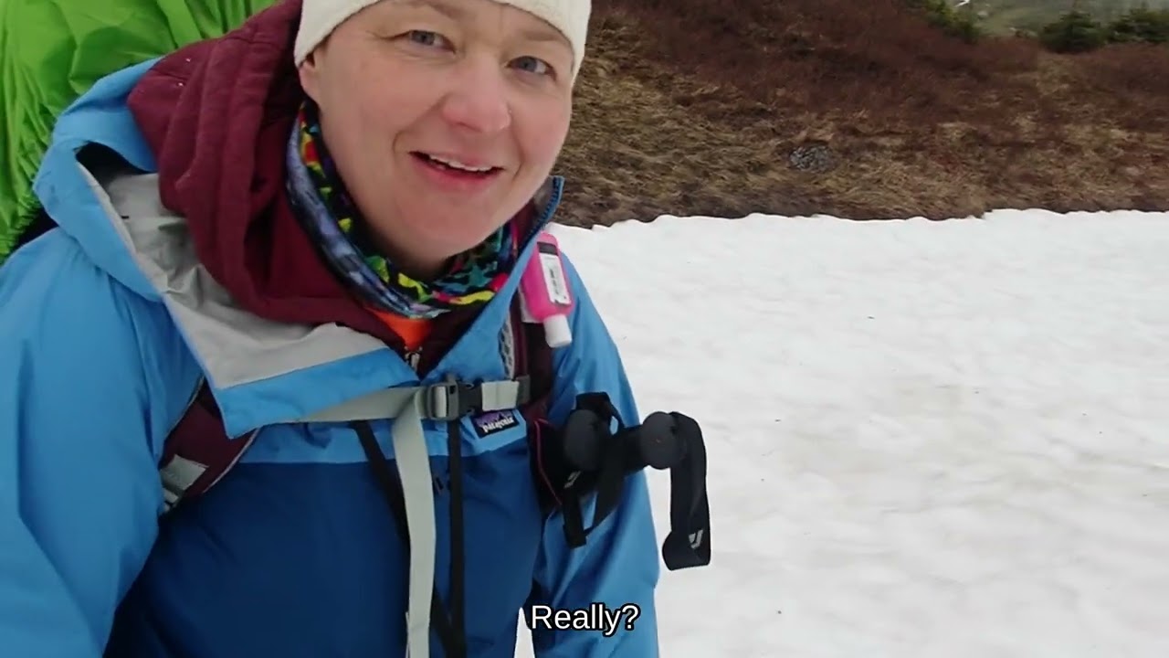Long Range Traverse Hike Gros Morne Newfoundland and Labrador. Winter conditions in July!