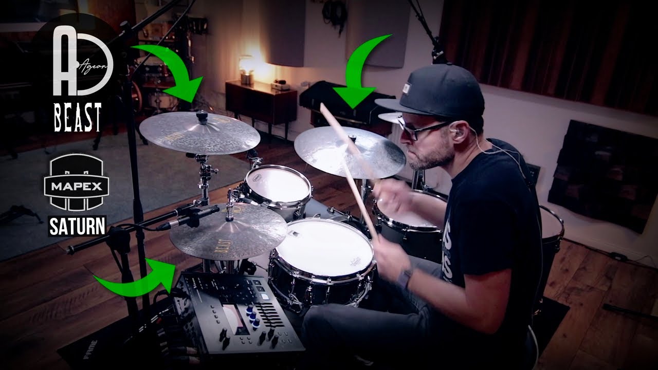Agean Beast Series cymbals & Mapex Saturn drums performance Ralf Schumacher