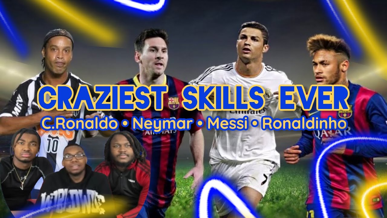 AMERICANS REACT TO Craziest Skills Ever ● C.Ronaldo ● Neymar ● Messi ● Ronaldinho |HD