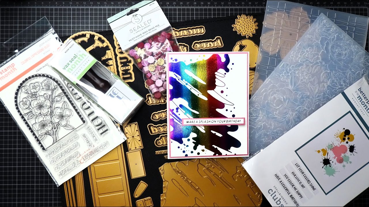 Spellbinders August 2024 Deluxe Caboodle Unboxing & Glimmer of the Month Review Tutorial! So Cool!