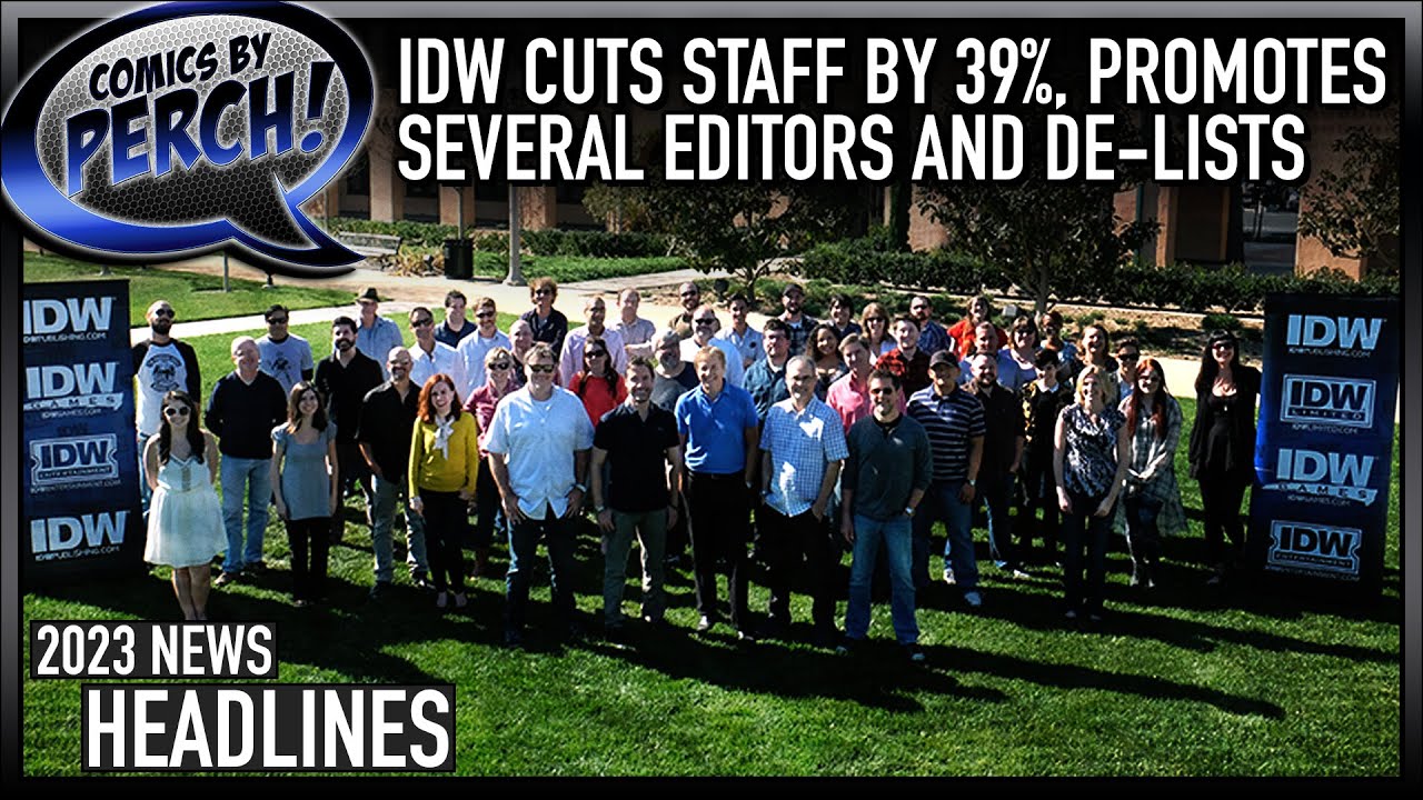 IDW cuts 39% of staff, promotes some editors and removes itself from the NYSE