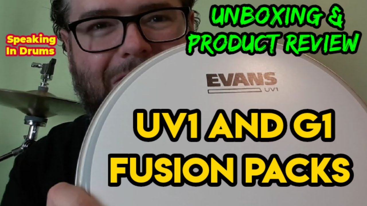 Unboxing/Product Review of EVANS UV1 batter head and G1 Reso head Fusion Packs.