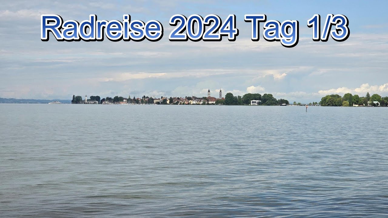 Radreise 2024  von Lindau-Reutin nach Buchloe Tag1/3 auf dem Bodensee Königssee Radweg