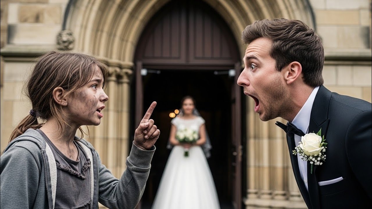 La niña sin hogar detuvo la boda… y lo que confesó dejó al novio en shock.