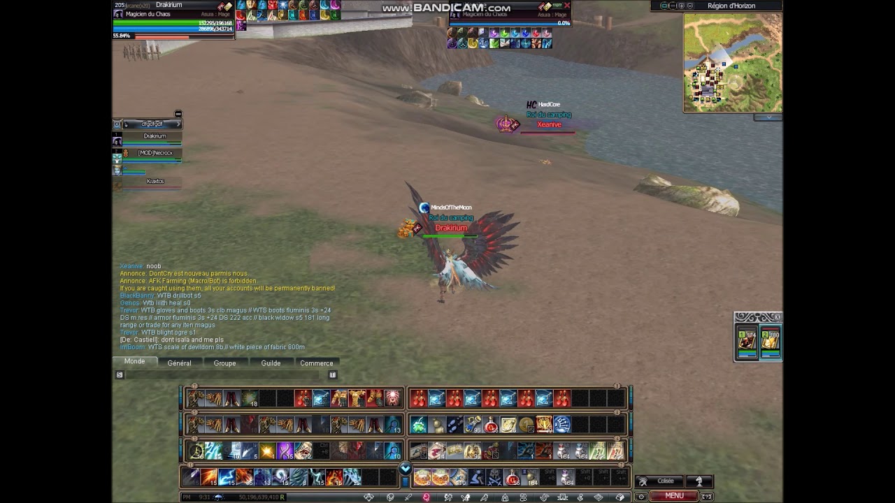 ARCANE RAPPELZ : PK Horizon east