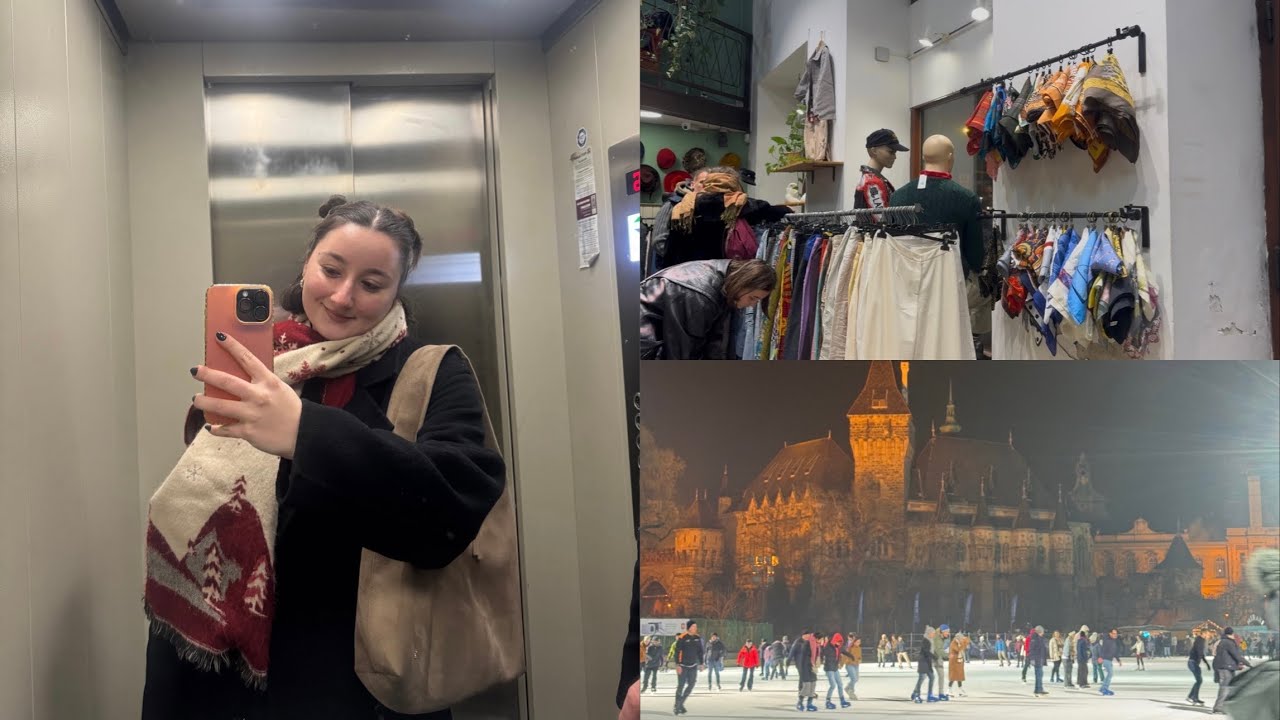budapeste vlog (ikinci el, buz pateni ⛸️, ablamın dolabını gasp ettim)