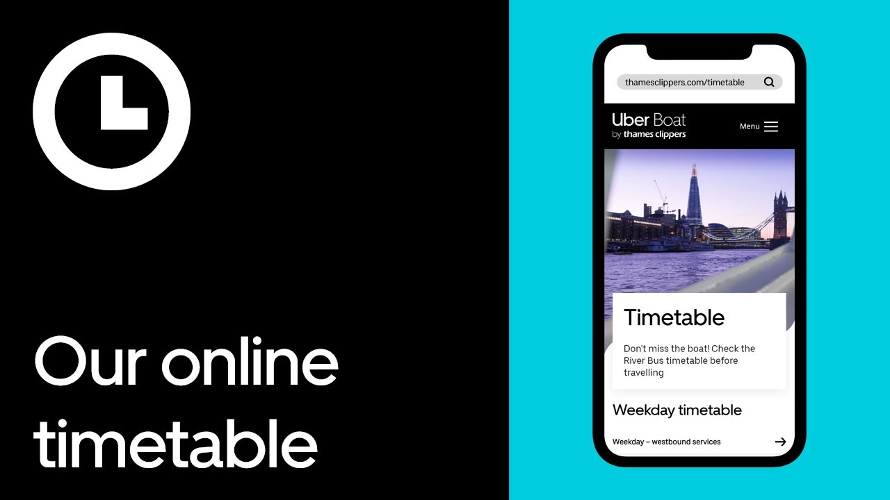 How to use our online timetable