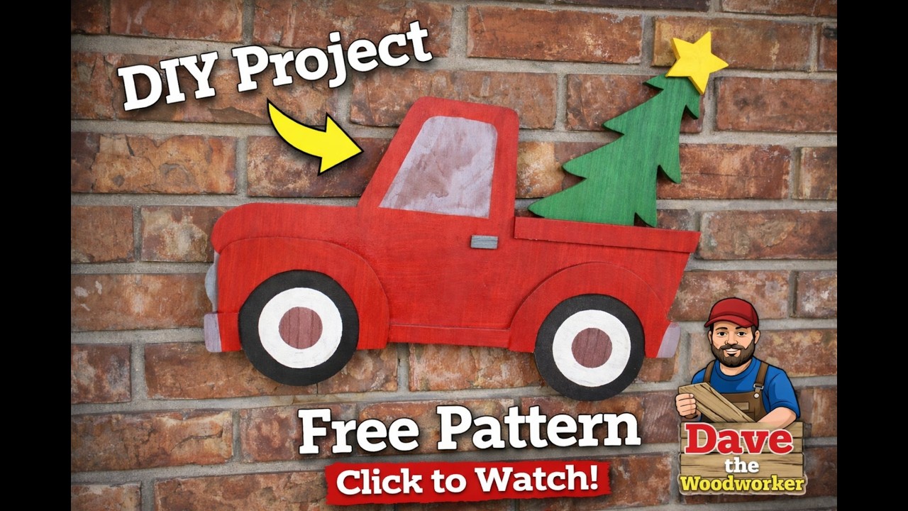 DIY Vintage Wooden Christmas Truck | Free Pattern