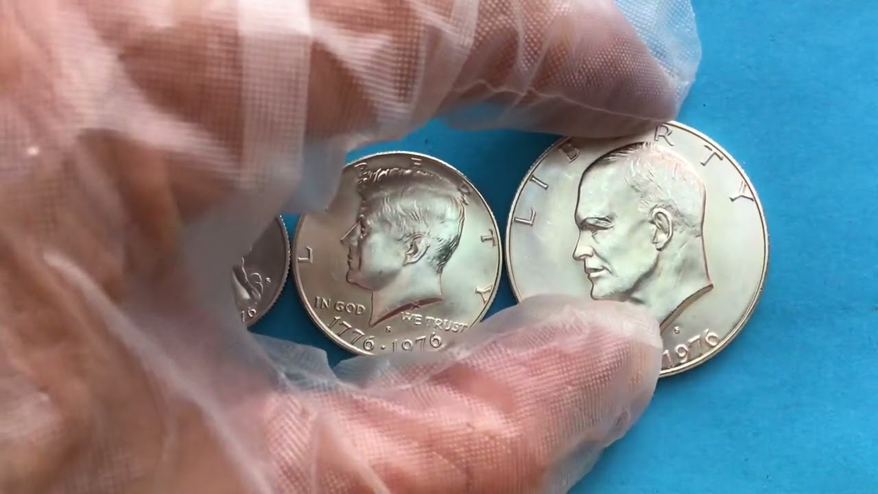 Valuable USA silver coins 1776-1976 S  (3pcs)