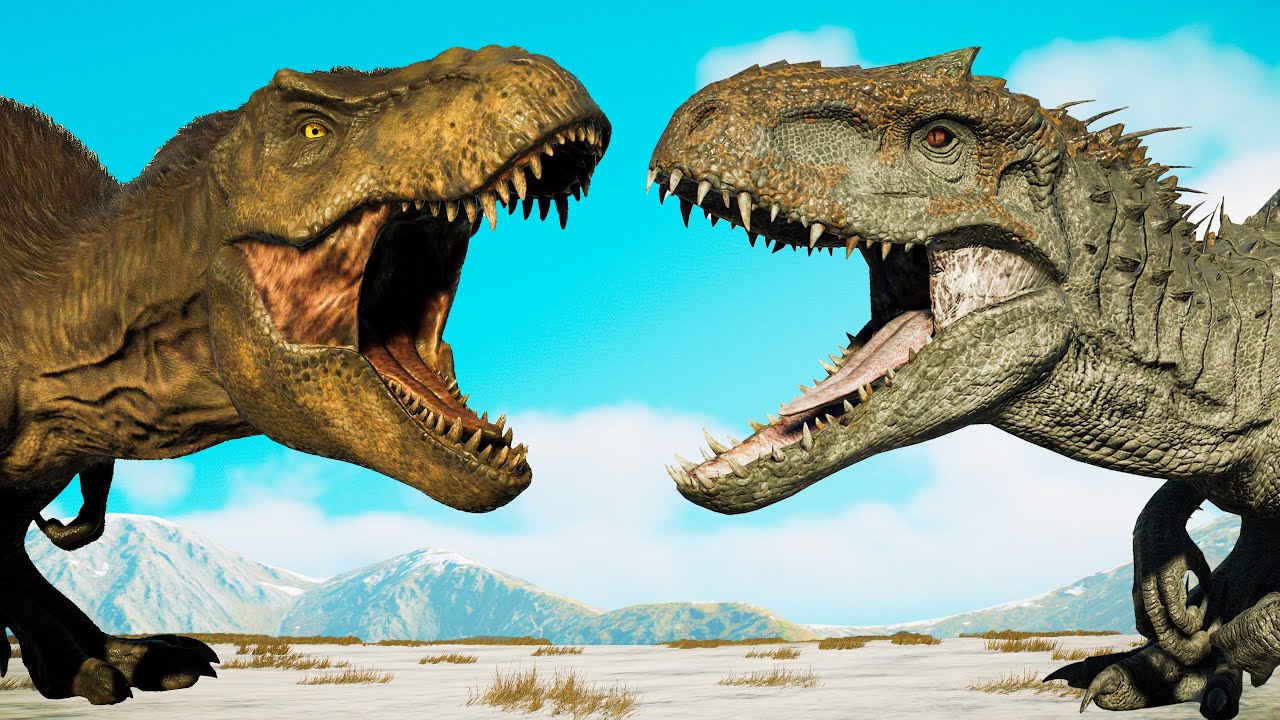 T-Rex vs Carnotaurus : The Return of the King - JURASSIC WORLD EVOLUTION