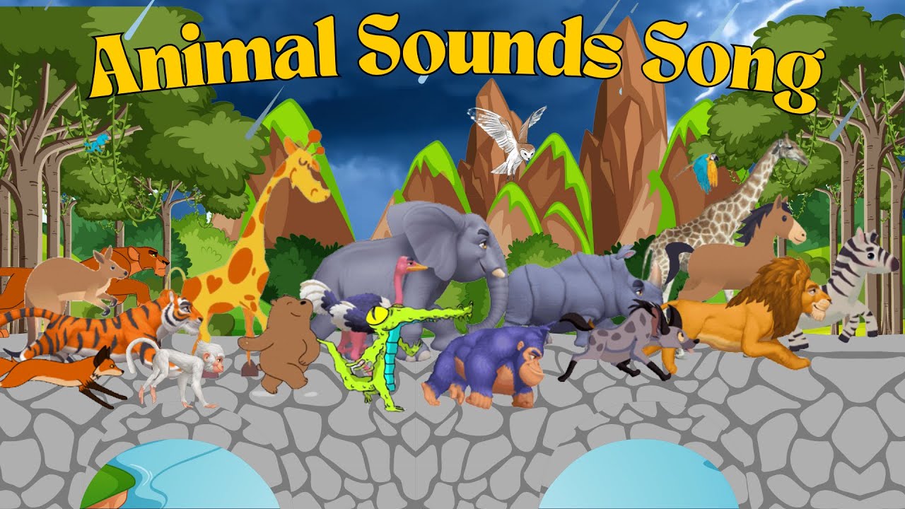 Animals Song for kids | Animal Sounds Song | Fun and Easy Animal Sounds for Kids | ZumiZoo TV